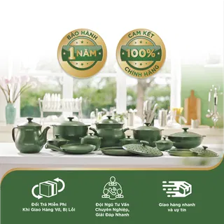 Combo 4 nồi dưỡng sinh sứ Minh Long Healthycook (0.35/0.55/0.4/0.85)