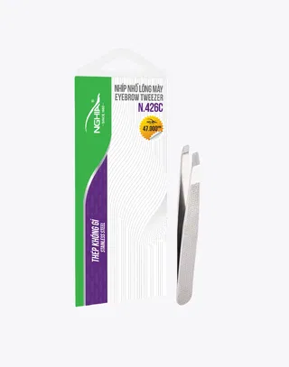 Nhíp hoa văn Kềm Nghĩa hình đồng xu N.426C