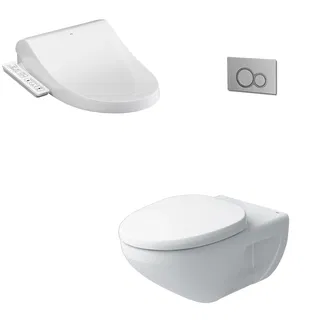 Bồn cầu treo tường INAX AC-23P nắp rửa CW-H18VN