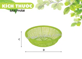 Rổ Cải 280 dẻo nhựa Tý Liên No.0313