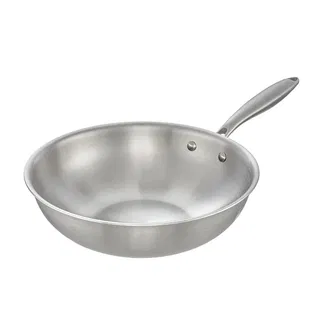 CHẢO INOX NGUYÊN KHỐI INOCHI OMI GOURMET 28CM (CHẢO XÀO)