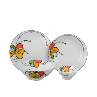 Bộ đồ ăn sứ Minh Long 09 sản phẩm - Daisy - Bóng Bay