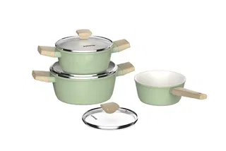 Bộ nồi phủ sứ Nano đáy từ Sunhouse Healthy SHG7979MT1