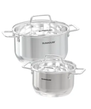 Bộ nồi Inox 304 Impact Sunhouse Healthy SHG604E