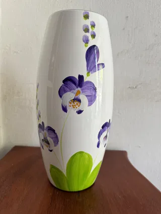 Lọ hoa gốm Bát Tràng Bom 2 tấc 8