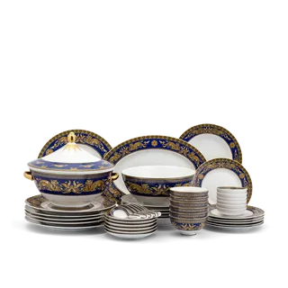 Bộ đồ ăn sứ Minh  10 người 48 sản phẩm - Hoàng Cung - Cẩm Tú