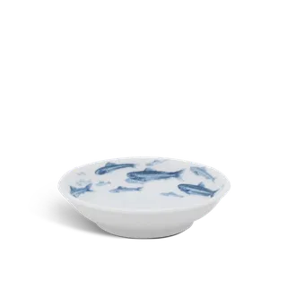 Chén chấm sứ Minh Long 9 cm - Jasmine - Cá Cơm Sương Mờ
