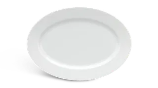 Dĩa oval sứ Minh Long - Jasmine - Trắng