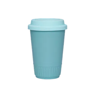 Ly cao sứ Minh Long 0.40 L + nắp silicon - Misc Assortment - Xanh Dương 2 (M)