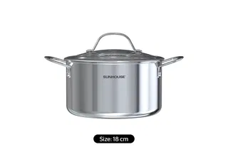 Nồi Inox 304 đáy liền Sunhouse SHG706-18