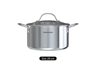Nồi Inox 304 đáy liền Sunhouse SHG706-20
