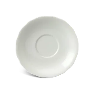 Dĩa lót tách sứ Minh Long 13 cm - Mẫu Đơn - Trắng