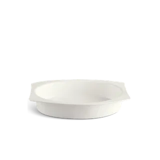 Tô chữ nhật oval sứ Minh Long lòng 27.5 x 19 cm - Gourmet Lys - Trắng Ngà