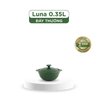 Nồi dưỡng sinh sứ Minh Long Healthycook Luna (Nồi cạn) 0.35 L + nắp