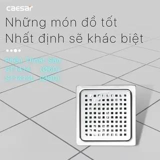 Phễu thoát sàn Caesar ST1414L (thoát Φ90)