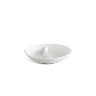 Chén chấm sứ Minh Long 2 ngăn - Jasmine Lys - Trắng Ngà