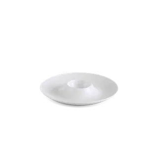 Dĩa trứng sứ Minh Long 13 cm - Jasmine Lys - Trắng Ngà