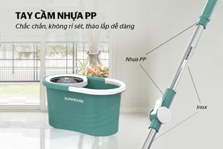 Bộ lau nhà xoay 360 độ Sunhouse KS-CL300IB