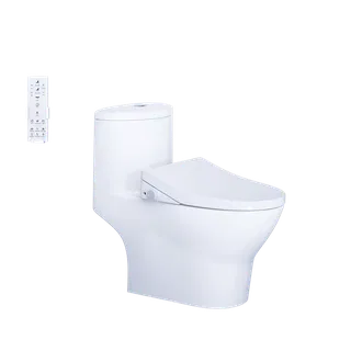 Bồn cầu 1 khối C1375F nắp rửa điện tử TAF512H