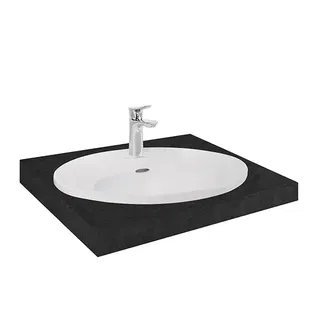 Lavabo chậu rửa mặt TOTO L909C#XW bán âm sứ chống bám bẩn
