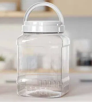 Hũ Bát Giác nhựa Duy Tân 5KG-Nắp Quai - 4300ml
