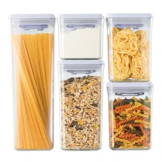 Bộ 5 hộp đựng thực phẩm khô INOCHI Hokkaido 500ml, 1000ml (02 hộp), 1400ml, 2100ml