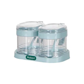Lọ gia vị bộ 2 Hokori nhựa Việt Nhật 2935