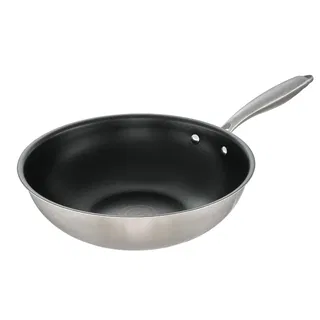CHẢO INOX CHỐNG DÍNH NGUYÊN KHỐI INOCHI OMI ESSENTIAL 28CM (CHẢO XÀO)