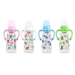Bình sữa nhựa Duy Tân 250ml - Có Quai - Trắng No.1207