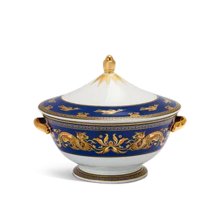 Thố sứ Minh Long 22 cm + nắp - Hoàng Cung - Cẩm Tú