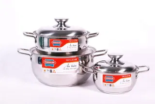Bộ nồi inox 3 đáy Sunhouse SH335