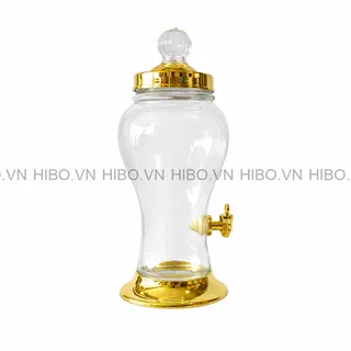 Bình Thủy Tinh Ngâm Rượu Phú Hòa 3 Lít Có Vòi