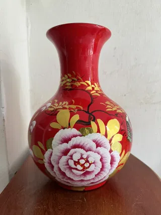 Lọ hoa gốm Bát Tràng tỏi S7
