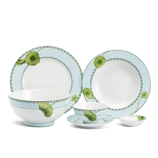 Bộ đồ ăn sứ Minh Long 36 sản phẩm - Jasmine - Tích Tuyết Thảo
