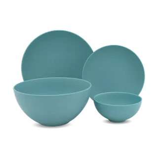 Bộ đồ ăn sứ Minh Long 09 sản phẩm - Timeless - Màu Xanh Dương