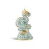 Tượng rồng Long Phù Đại Khánh sứ Minh Long 13.5 cm - Men Ngọc (bóng)