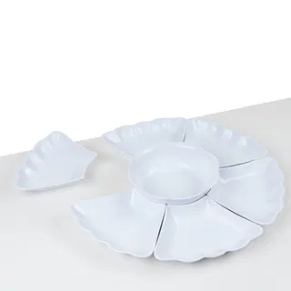 Bộ bát đĩa nhựa Việt Nhật hoa mặt trời bé 6836