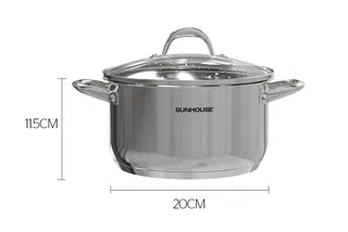 Nồi Inox 3 đáy Sunhouse SHG301-20