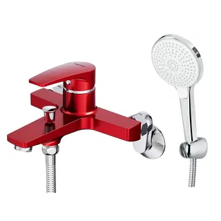 Vòi Sen CAESAR S393CR Màu Đỏ Tay Sen Massage Nóng Lạnh