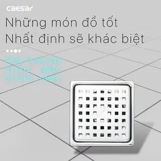 Phễu thoát sàn Caesar ST1212L (thoát Φ 90)
