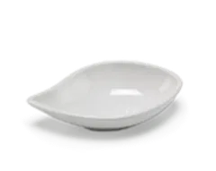 Chén chấm sứ Minh Long hình Chiếc Lá 9 cm - Misc Assortment - Trắng ngà