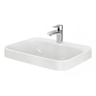 Lavabo chậu rửa mặt TOTO LT5615C#XW đặt bàn sứ chống bám bẩn