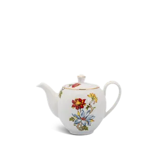 Bình trà sứ Minh Long 0.8 L + nắp - Camellia - Cát Tường