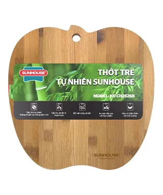 Thớt tre tự nhiên Sunhouse KS-CH2626B
