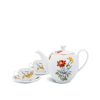 Bộ trà sứ Minh Long 0.8 L - Camellia - Cát Tường