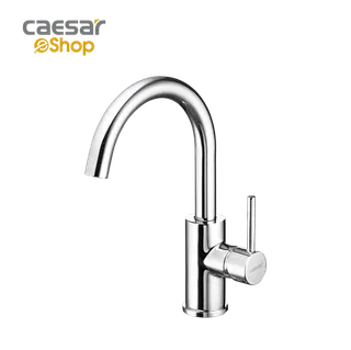 Vòi lavabo chậu rửa mặt Caesar B530CU nóng lạnh kèm nút xả nhấn