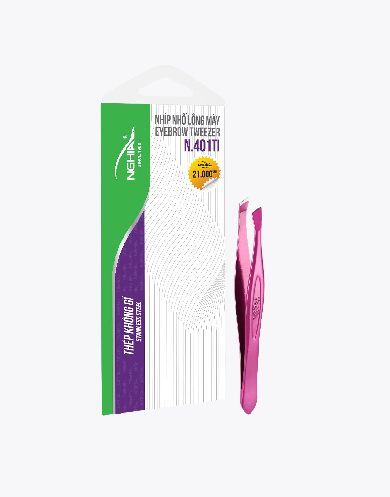 Nhíp Kềm Nghĩa vỉ giấy N-401 tím
