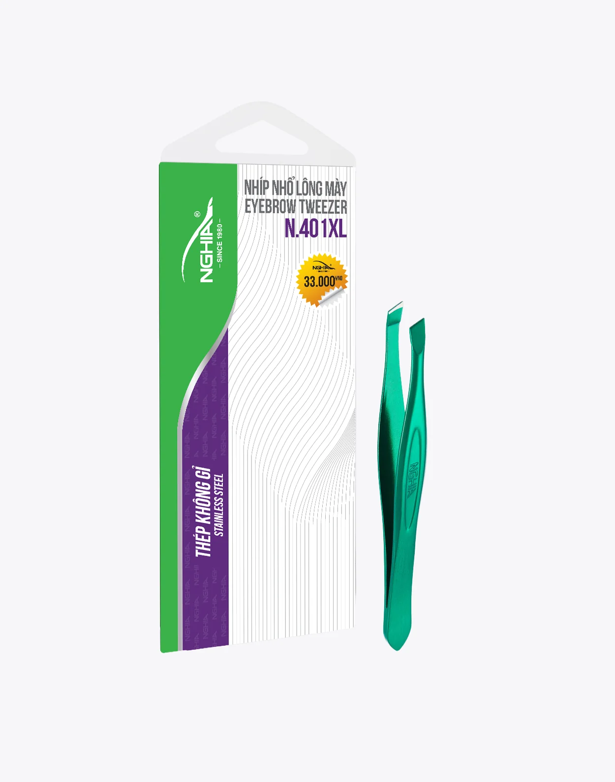 Nhíp Kềm Nghĩa vỉ giấy N-401 xanh lá