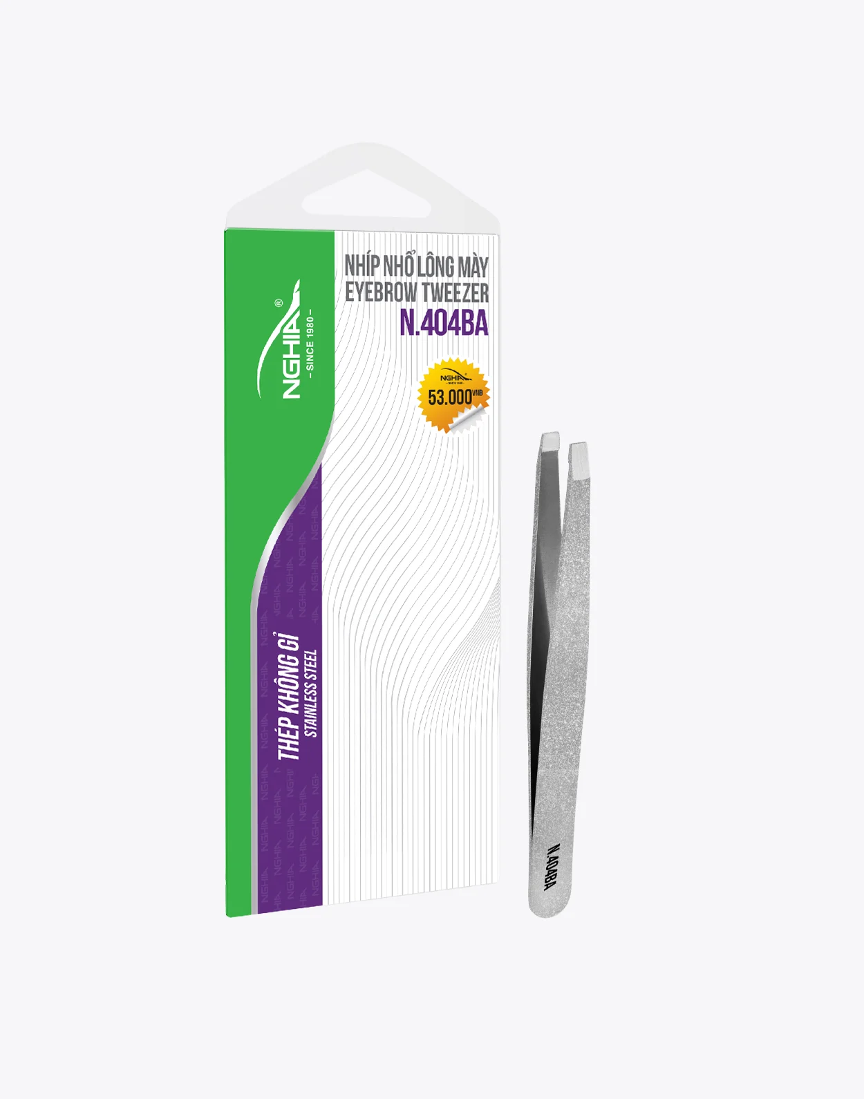 Nhíp Kềm Nghĩa 404 màu bạc