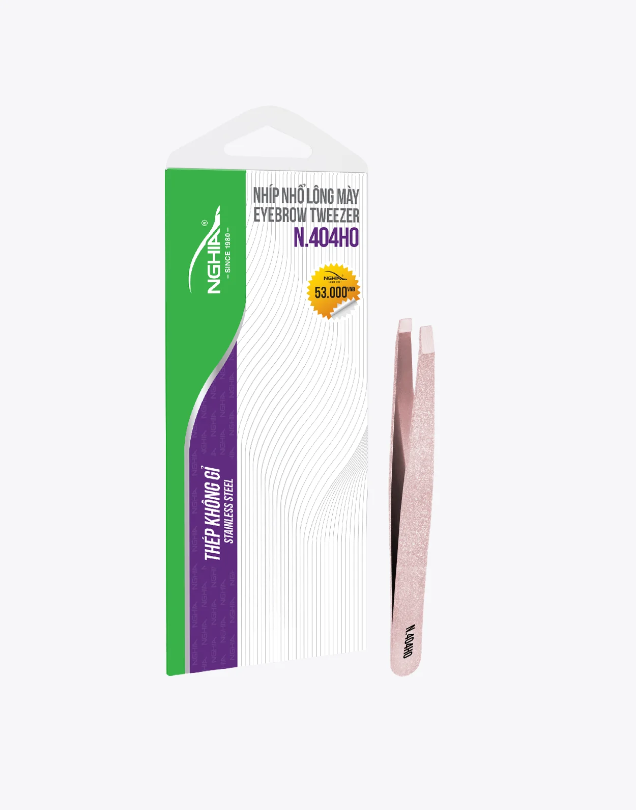 Nhíp Kềm Nghĩa 404 màu hồng